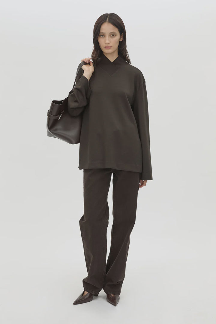 Bessette Long Sleeve Top - Espresso