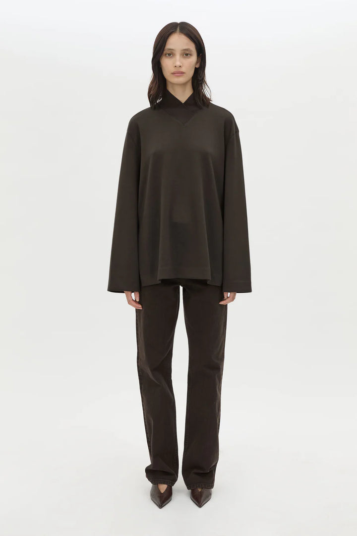 Bessette Long Sleeve Top - Espresso