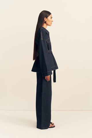 rita deep indigo jacket