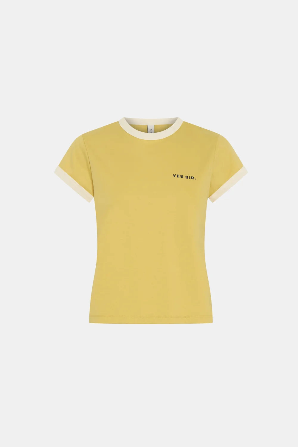 Yes SIR Fitted Tee - Yellow