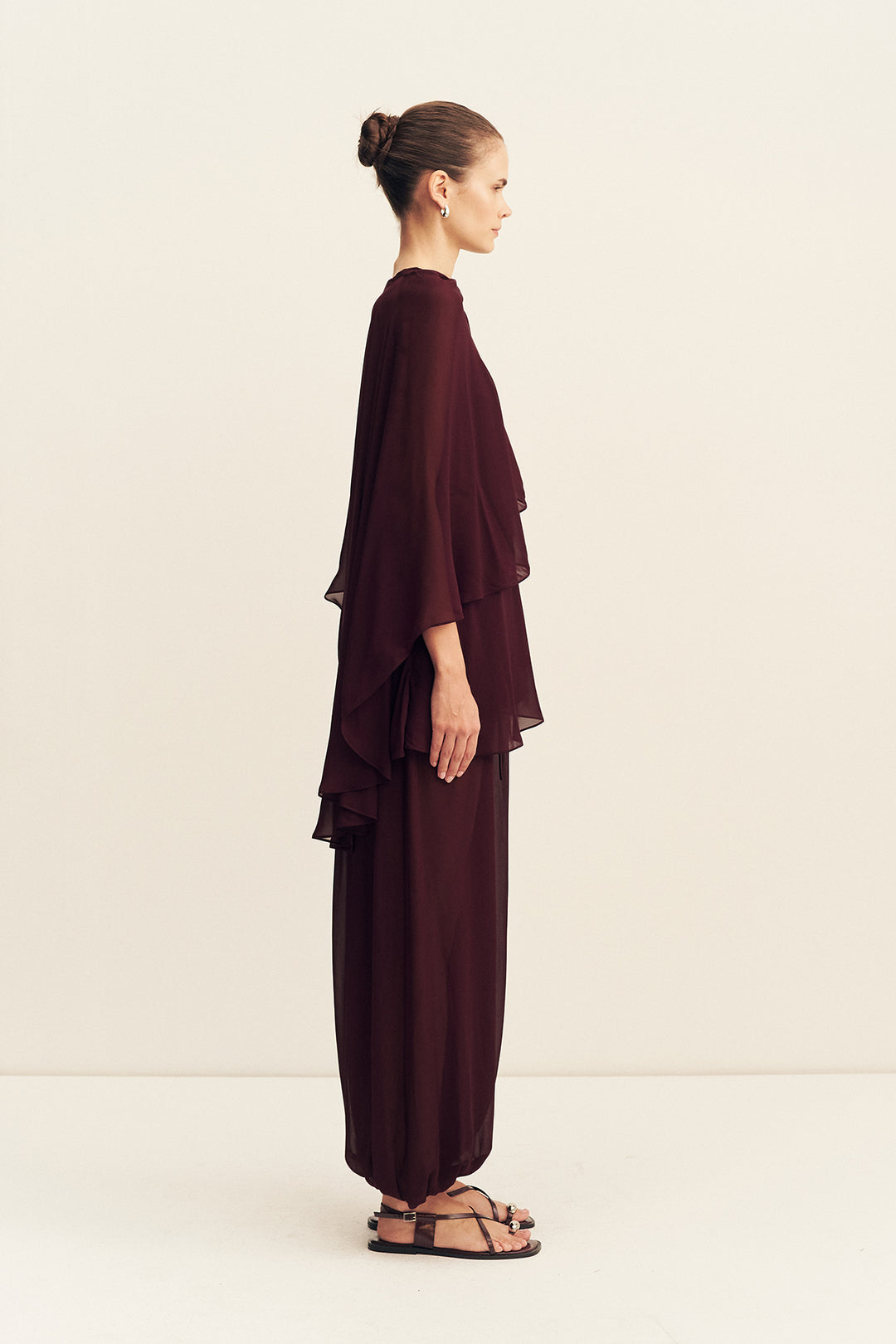 AMINA ASYMMETRICAL TIERED TOP