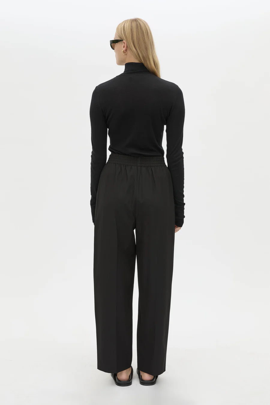 Sylvia Soft Suiting Pant - Black