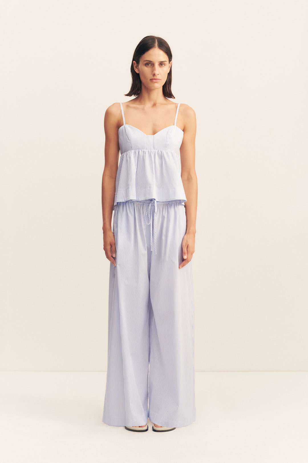 SAUNDERS TOP - MARINE STRIPE