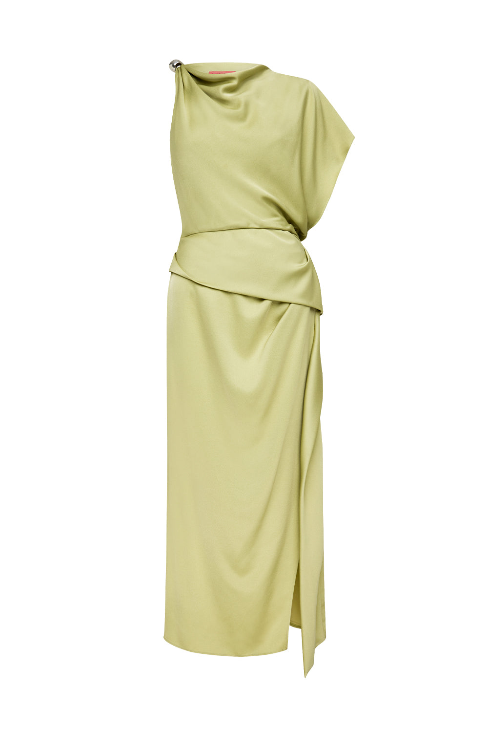 Melodrama Asymmetric Dress - Green tea