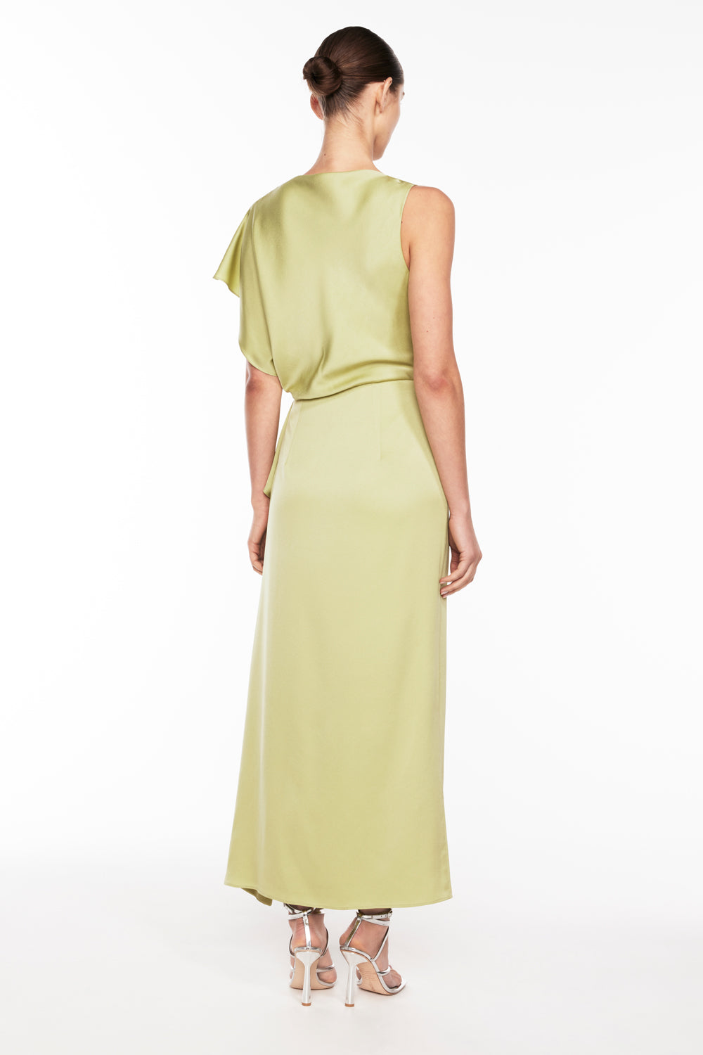 Melodrama Asymmetric Dress - Green tea