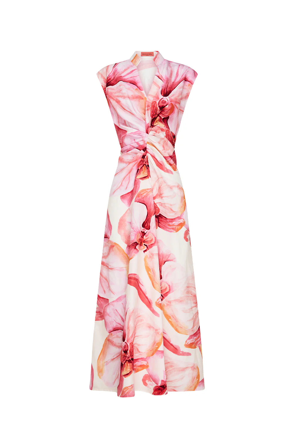 Still Life Midi Dress - Pink/ Melon