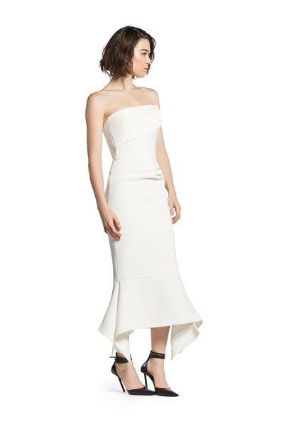 Suffix Dress - White