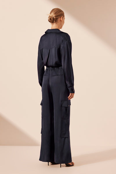 Drawstring Utility Jumpsuit