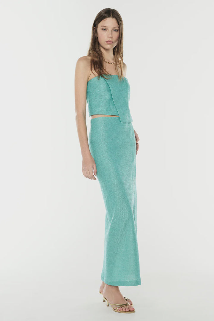 VENETIAN HOLIDAY BUSTIER - AQUA