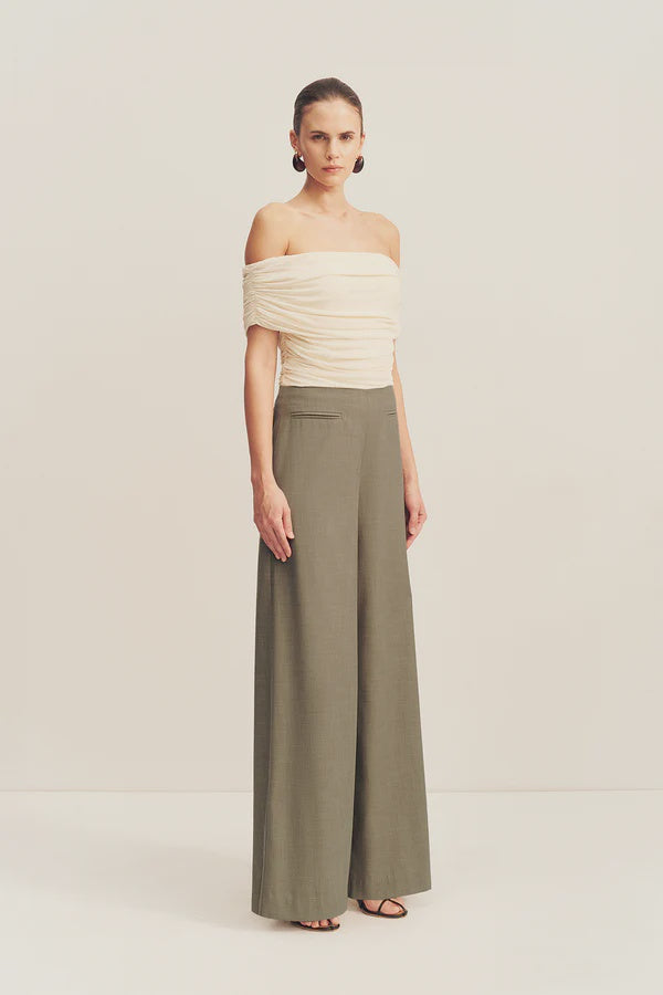 Asher Wide Leg Pant - Rock