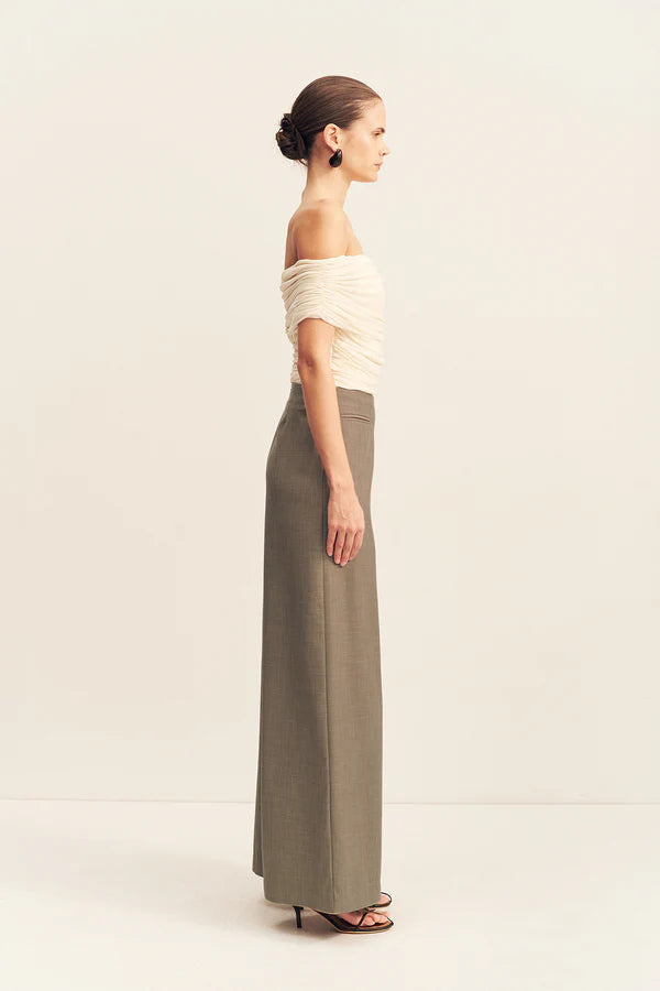 Asher Wide Leg Pant - Rock