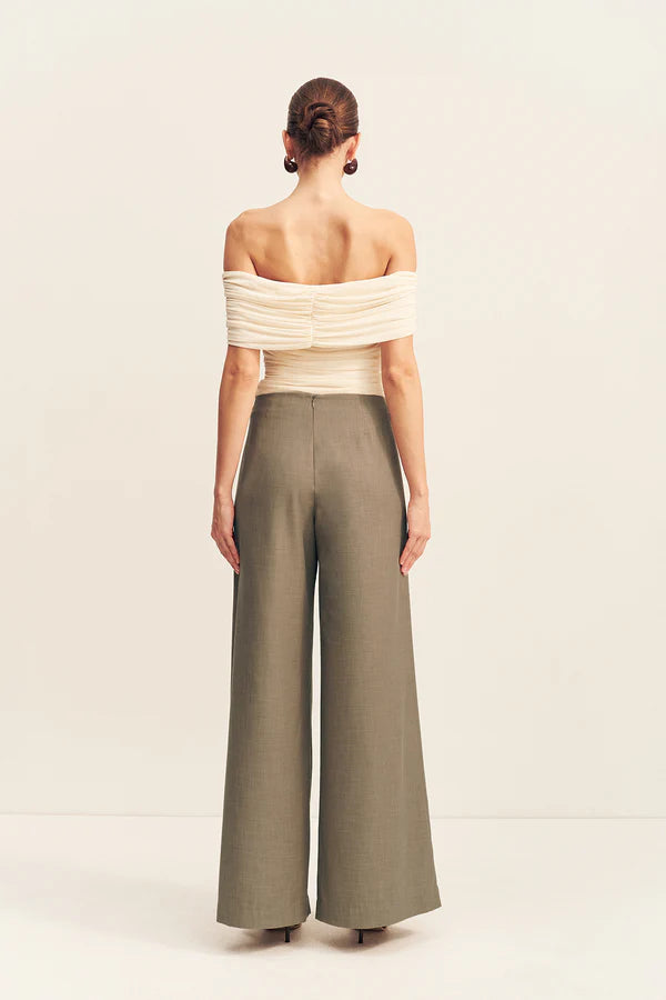 Asher Wide Leg Pant - Rock