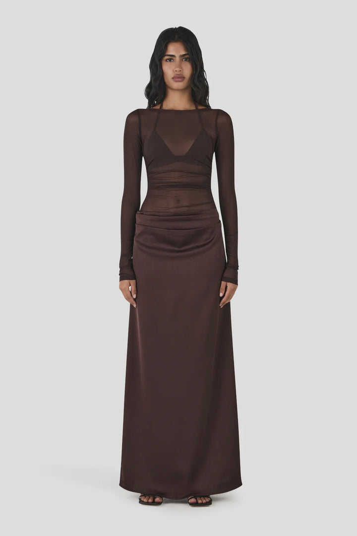 Amy Maxi Dress - Chocolate