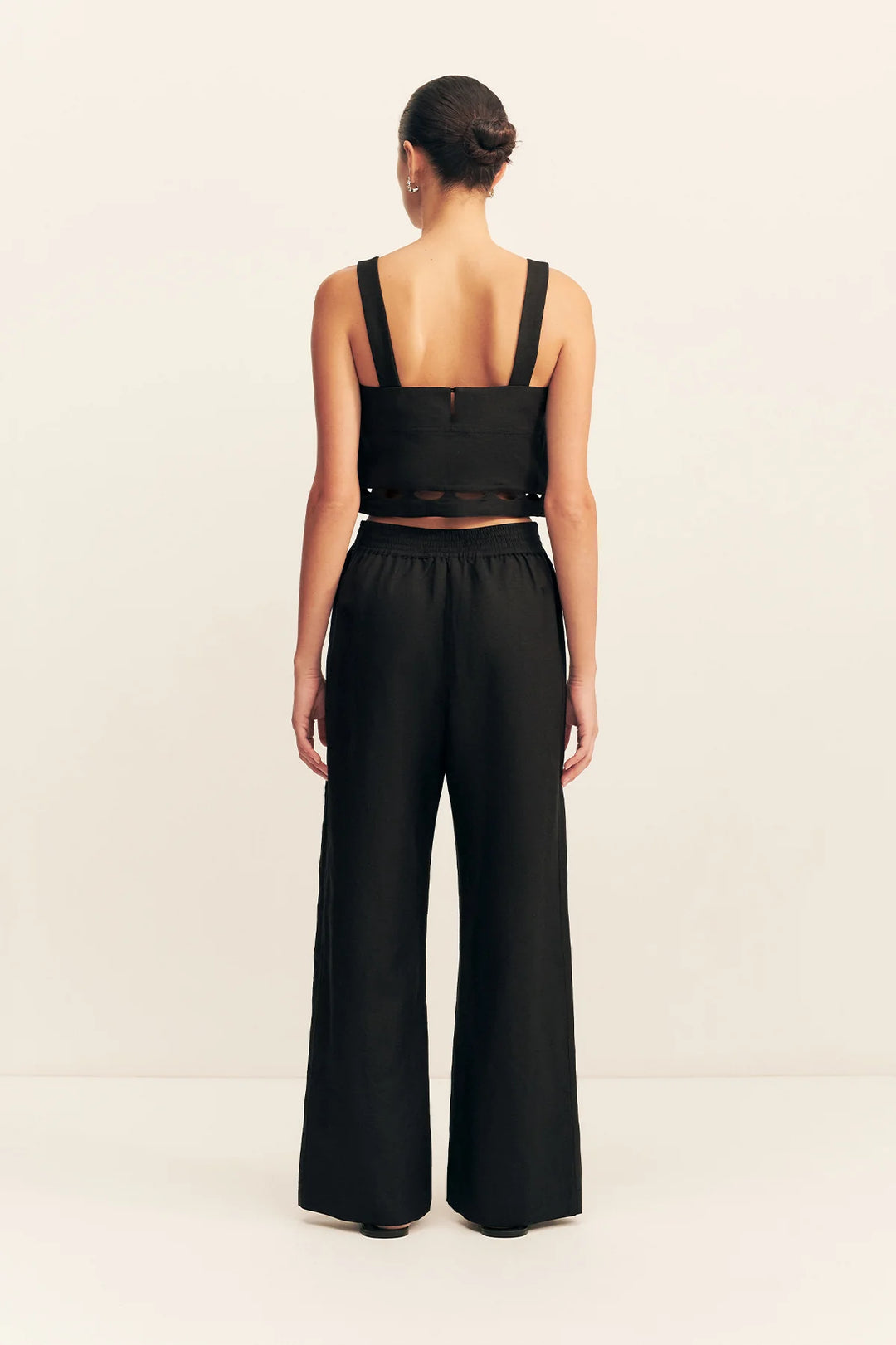 BIRDIE SCALLOP CAMI - BLACK