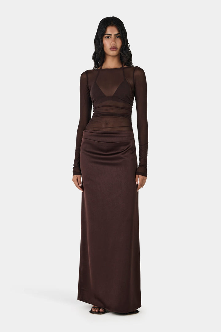 Amy Maxi Dress - Chocolate