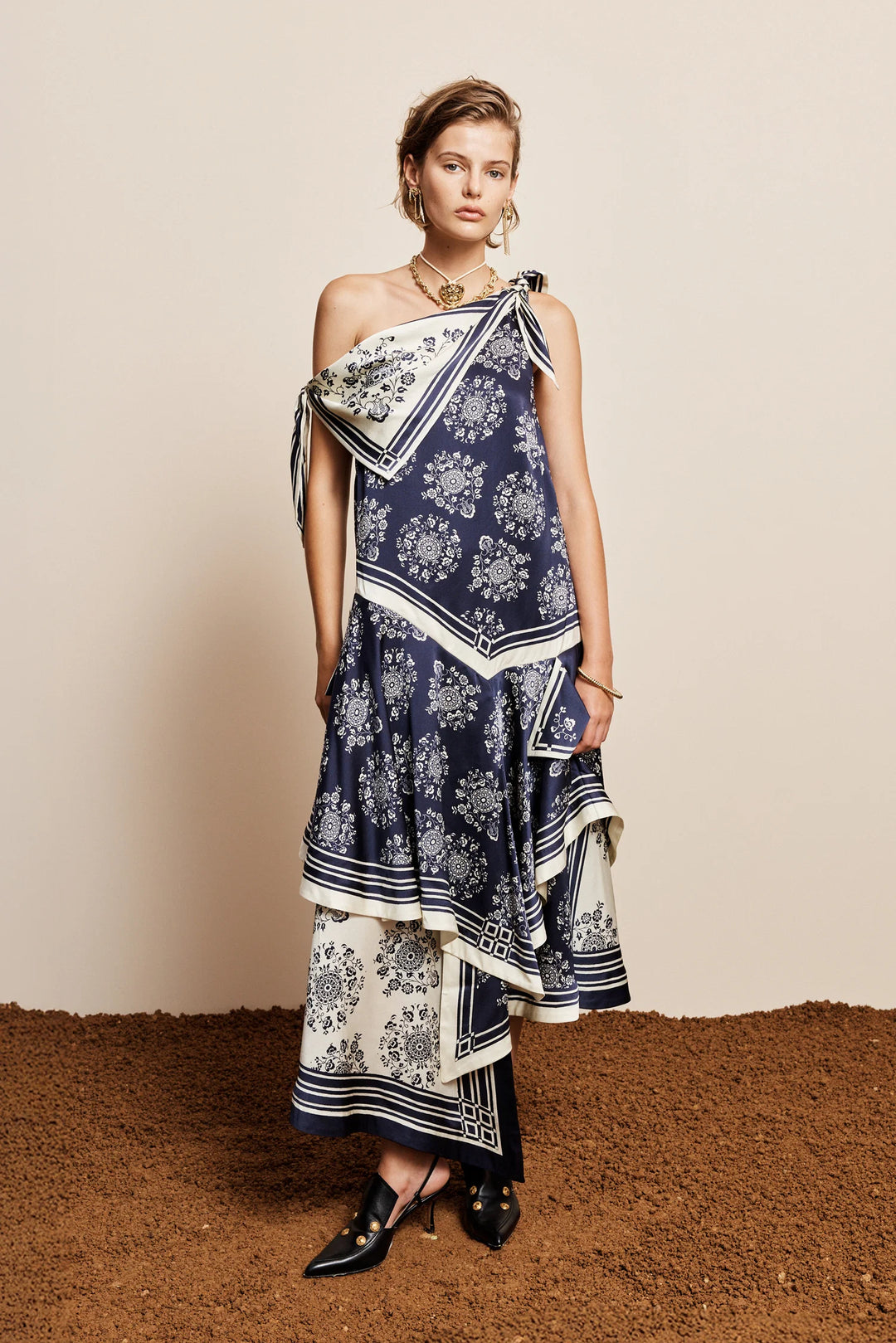 BANDERRA SILK SCARF DRESS