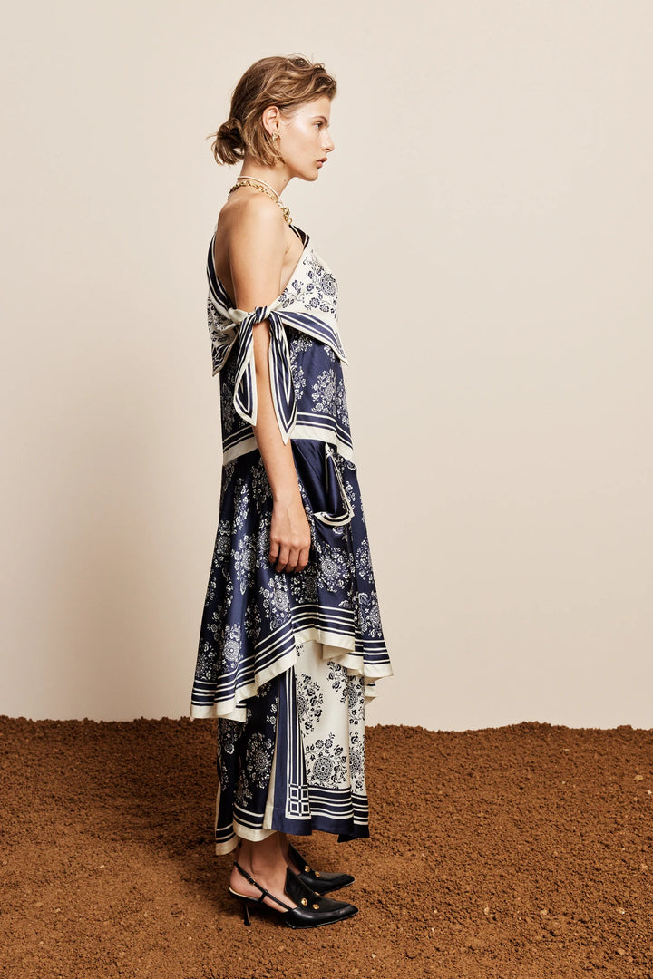 BANDERRA SILK SCARF DRESS