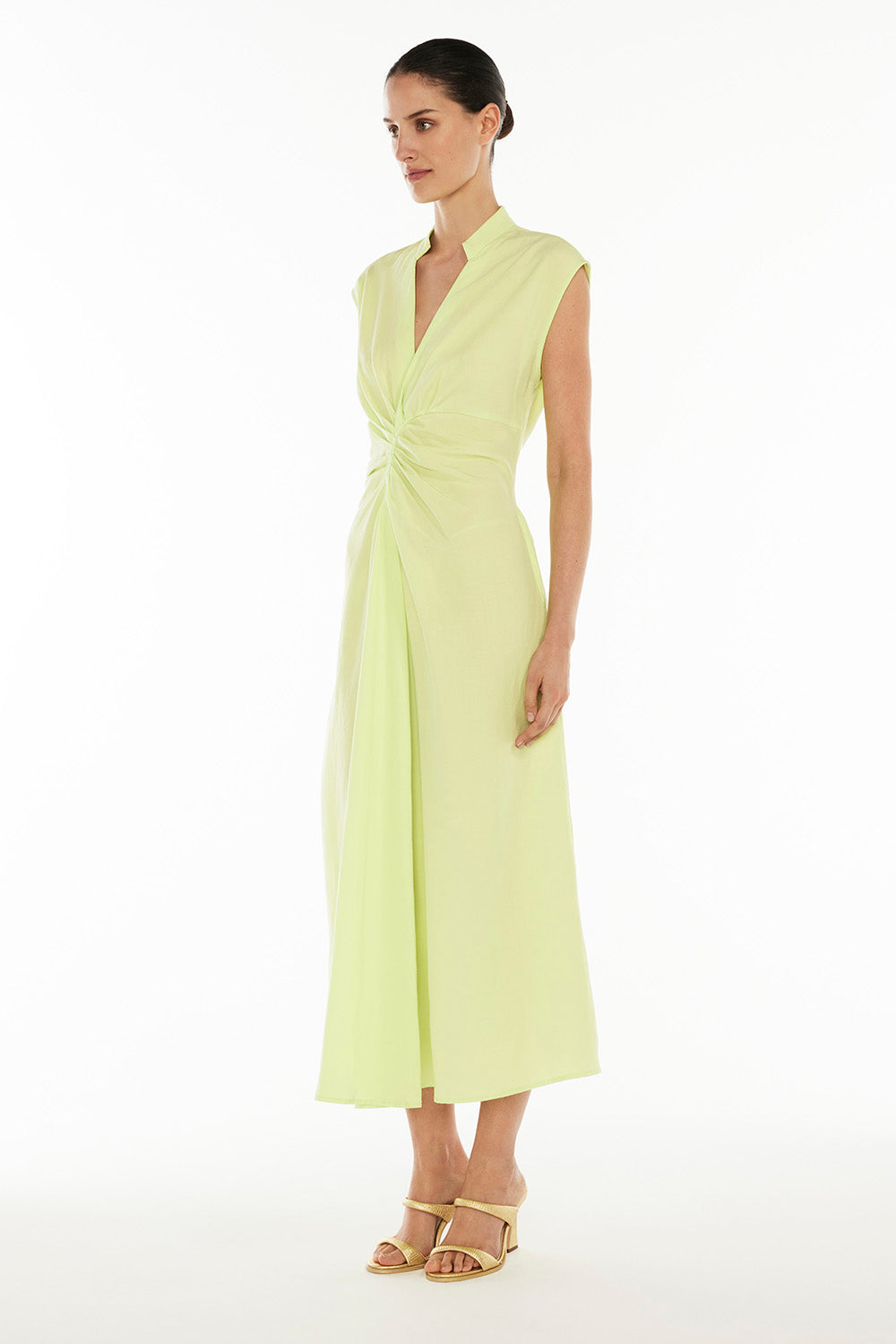 Summer Blaze Midi Dress - Limoncello