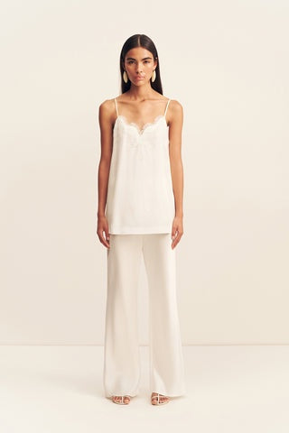 simona lace cami - ivory
