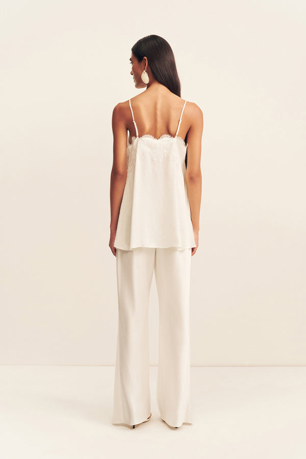 simona lace cami - ivory