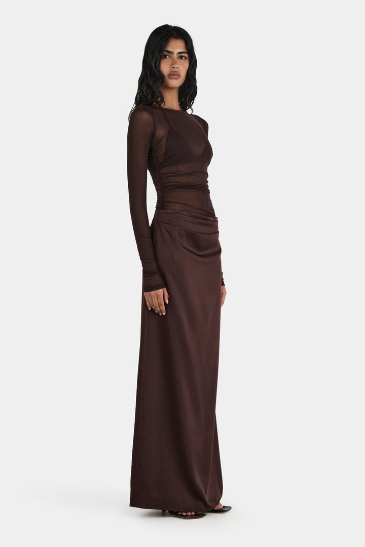 Amy Maxi Dress - Chocolate