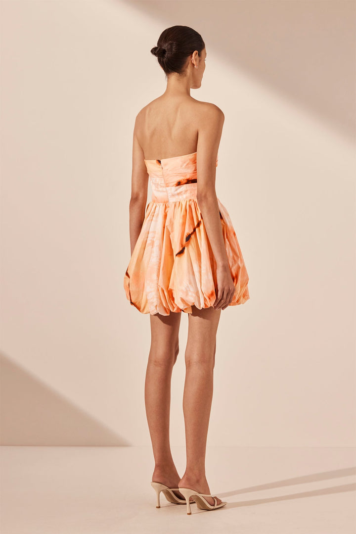 Larissa Draped Bubble Mini Dress