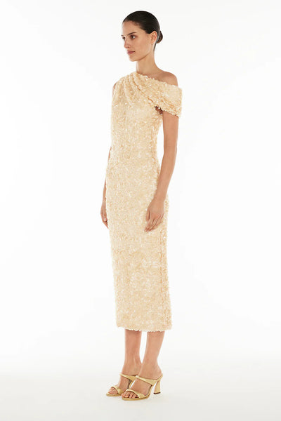 Motion Pictures Midi Dress - Champagne