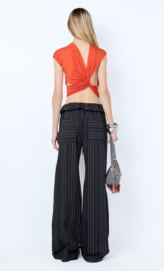 SOLENNE TOP - PERSIMMON