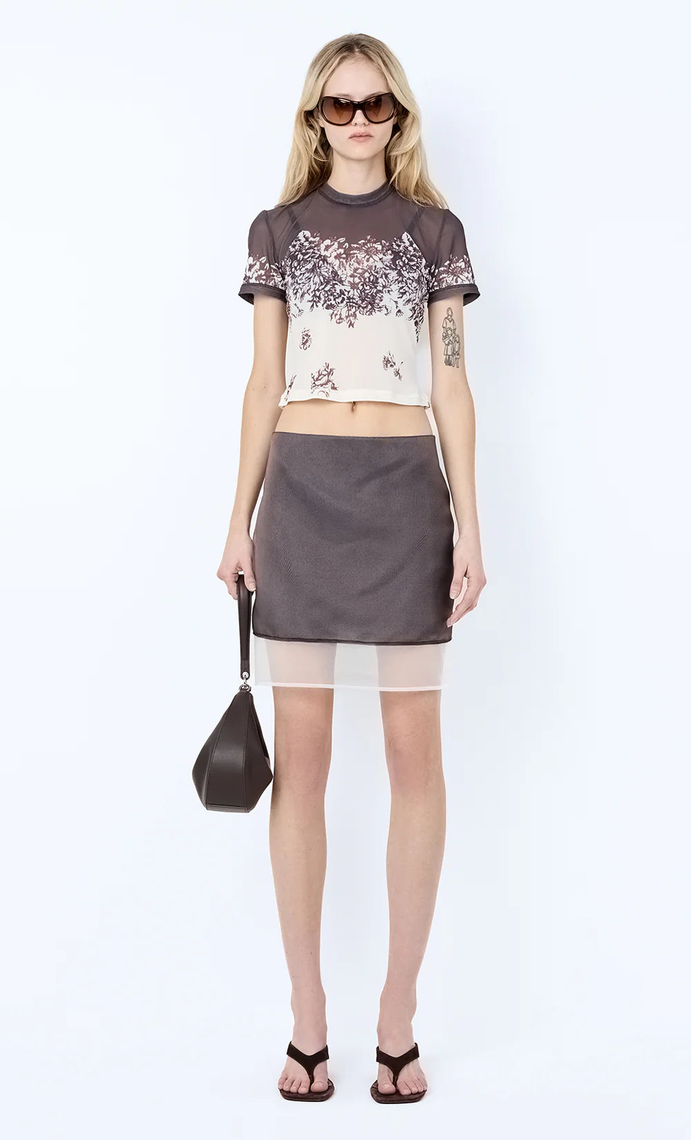 Violette Baby Tee - Carnation Floral