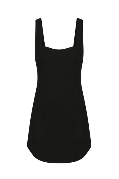 Amura Bustier Mini Dress - Black