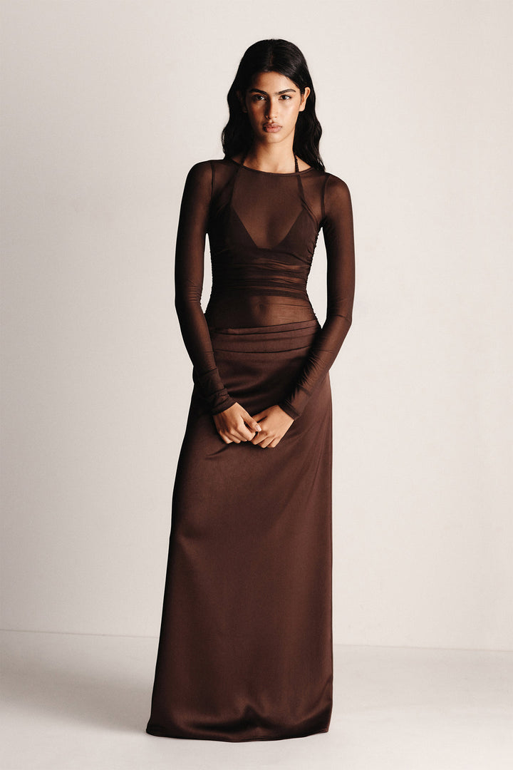 Amy Maxi Dress - Chocolate