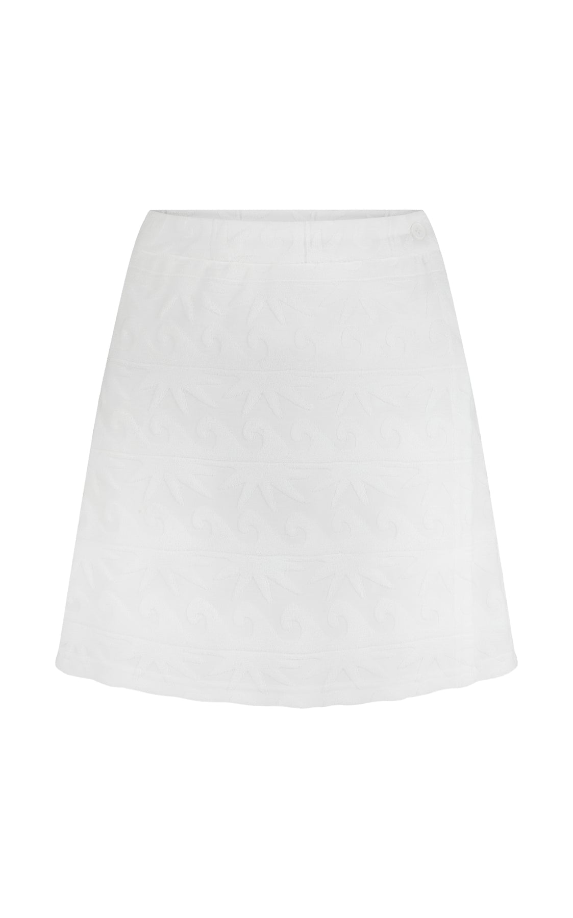 Waimea Terry Wrap Skirt - Vanilla