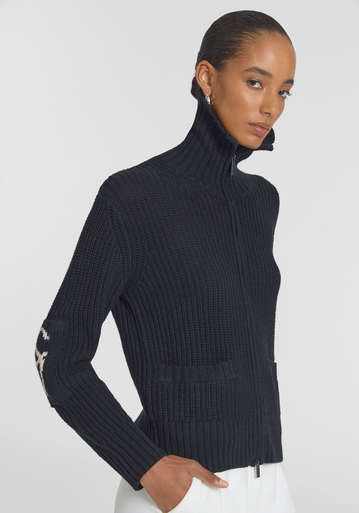 BABYLON CARDIGAN - BLACK