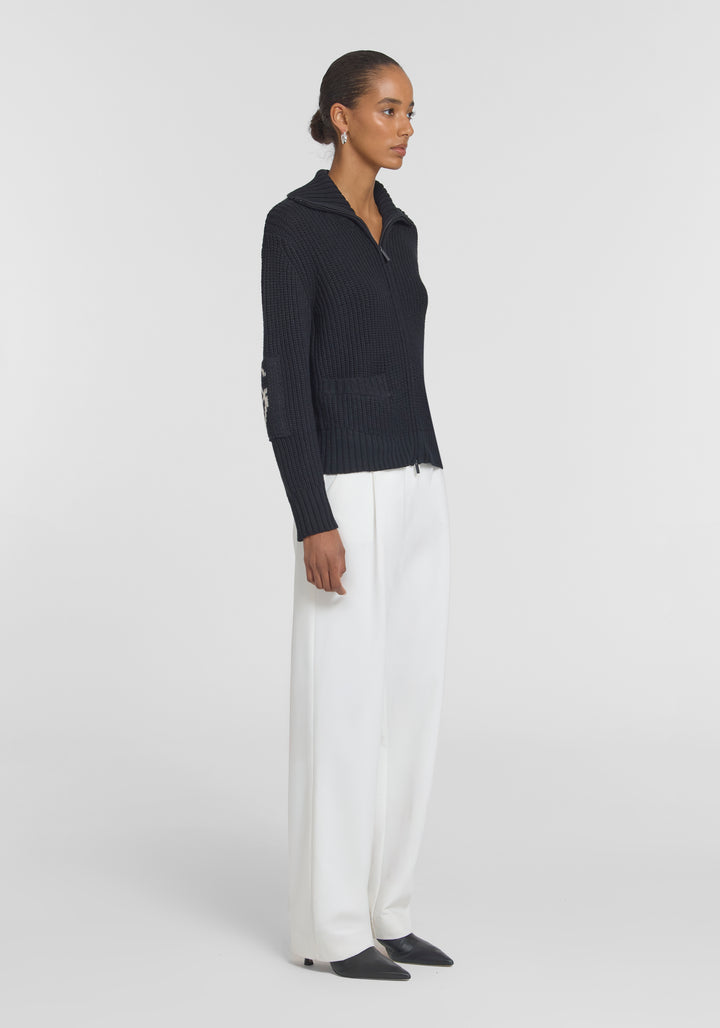 BABYLON CARDIGAN - BLACK