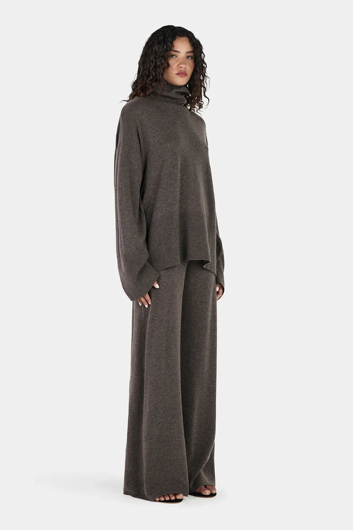 BAY CASHMERE JUMPER - CHARCOAL