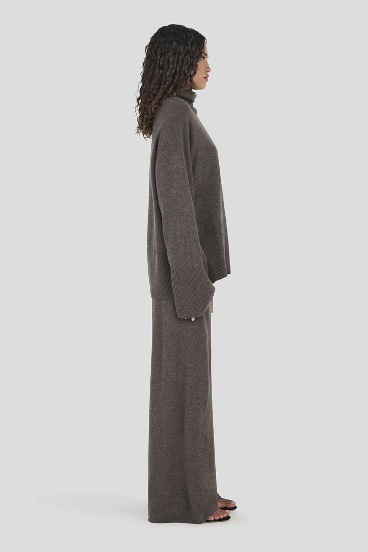 BAY CASHMERE JUMPER - CHARCOAL