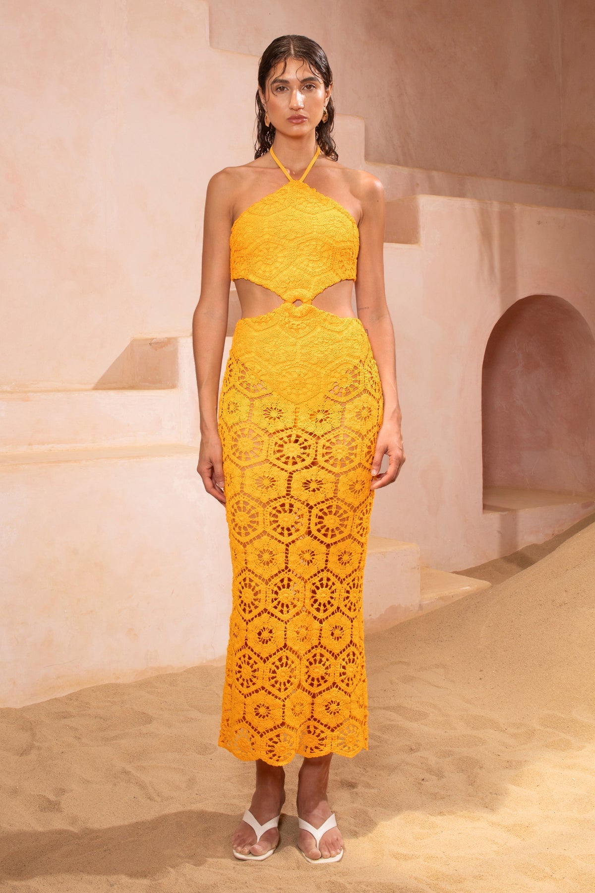 Barbados Dress - Saffron