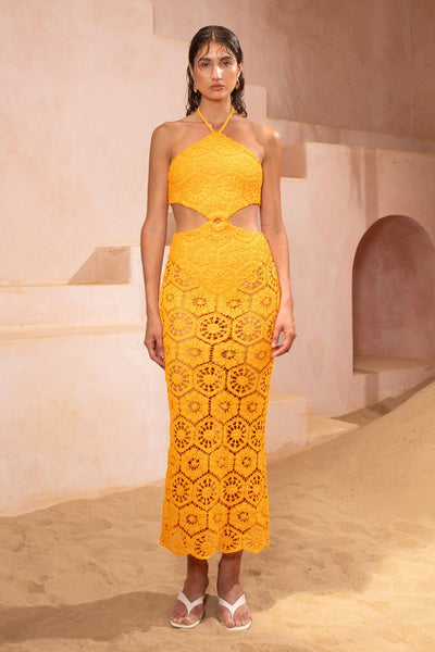 Barbados Dress - Saffron