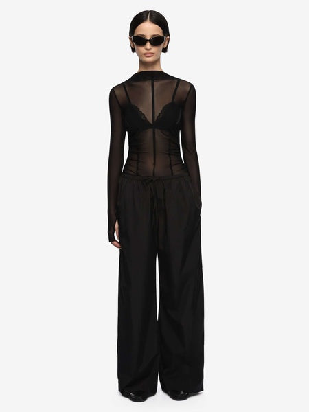 DELILA L/S TOP - BLACK