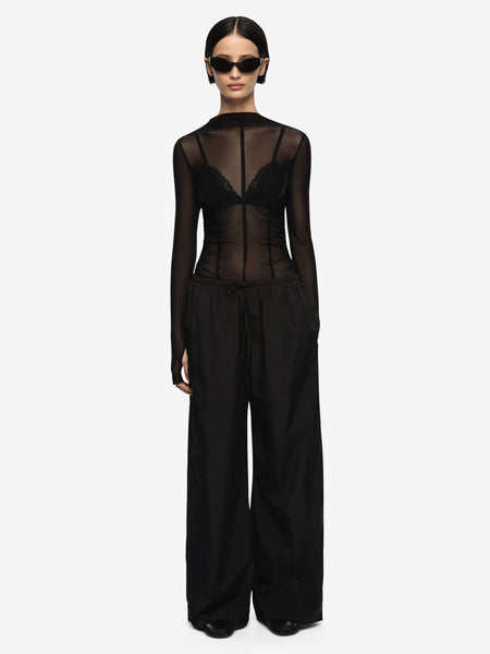 DELILA L/S TOP - BLACK