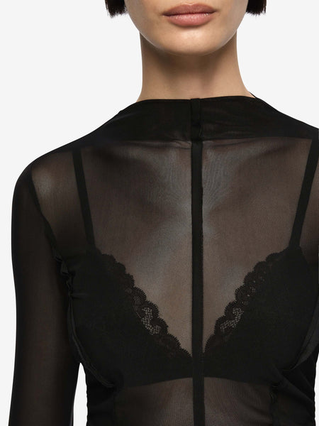 DELILA L/S TOP - BLACK