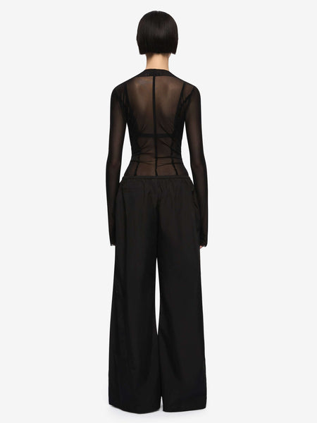 DELILA L/S TOP - BLACK