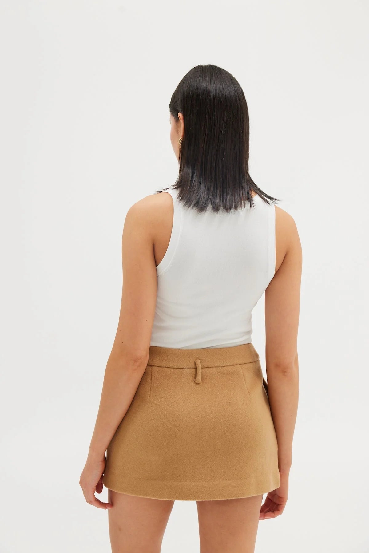 Mara Mini Skirt - Walnut