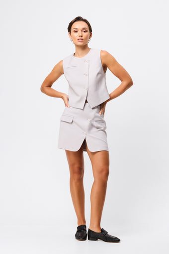 By Your Side Vest - Grey