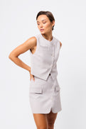 By Your Side Vest - Grey