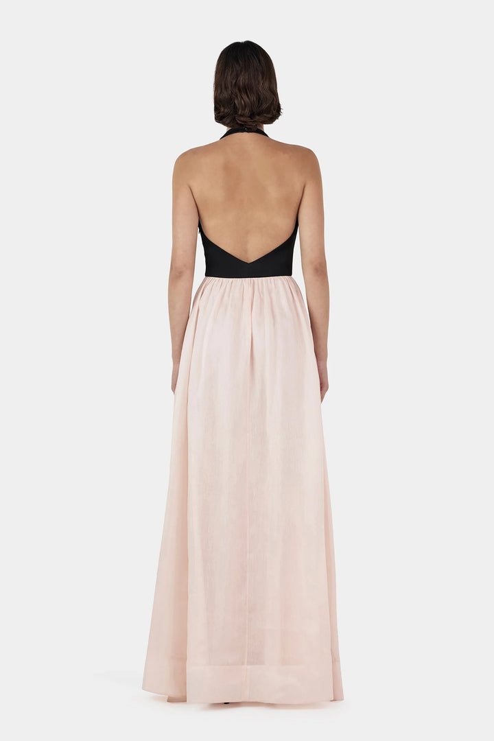 Calla Maxi Dress Black/ Pink