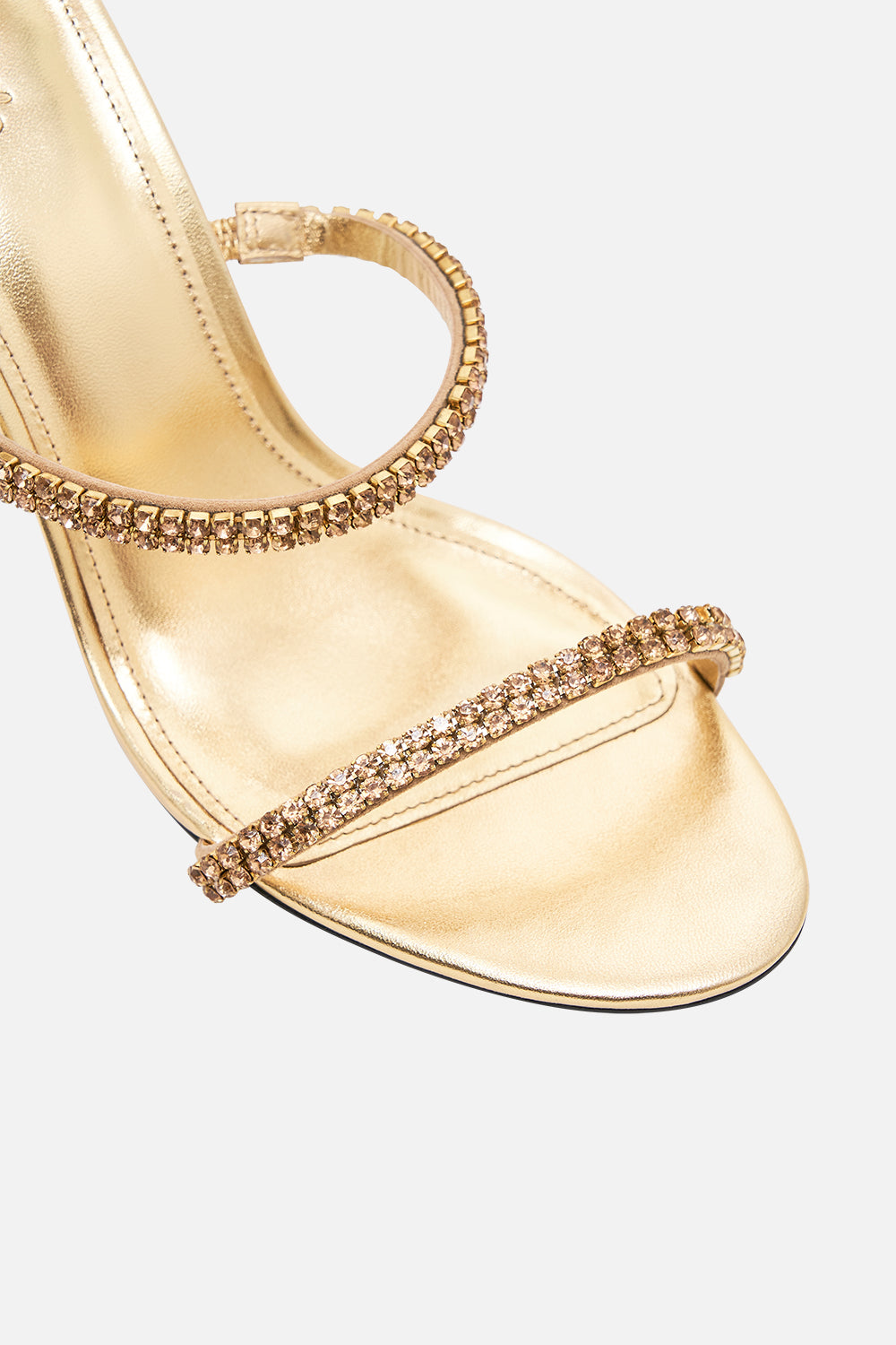 Saskia Chain Anklet High Heel Sandal - Gold Sung
