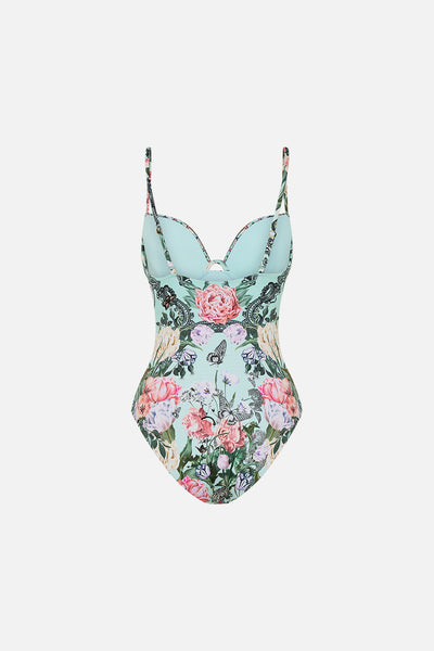 Continous Wire Moulded Bra One Piece - Petal Promise Land