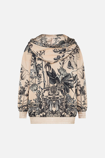 Oversize Boyfriend Hoodie With Silk Bands - Etched Into Eternity