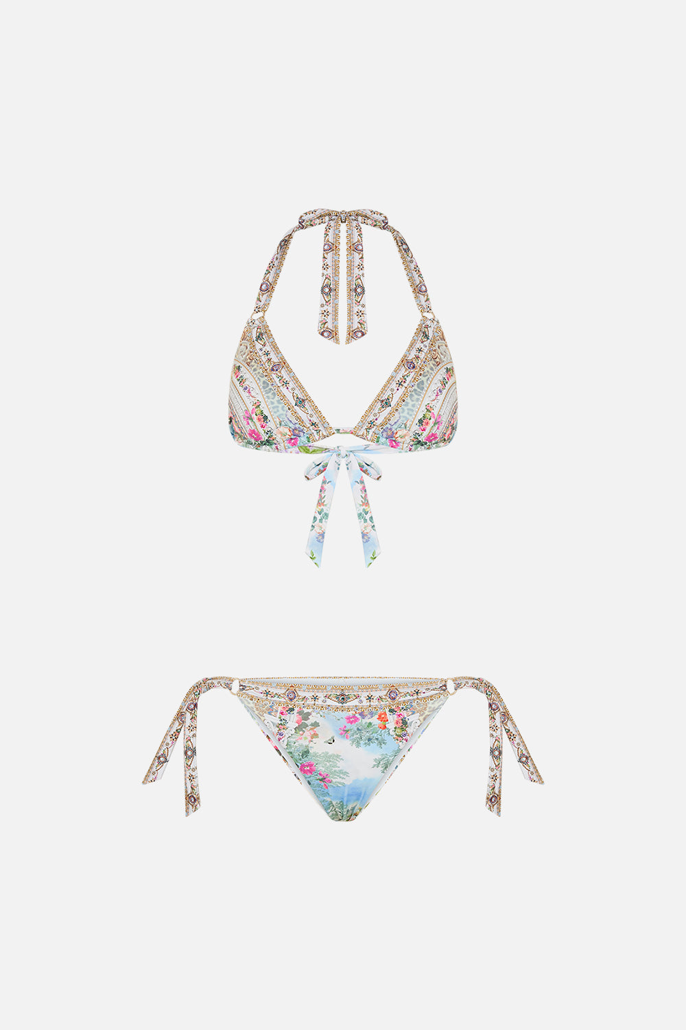 Soft Tie Tri Bikini With Trims - We Always Have Alexandria